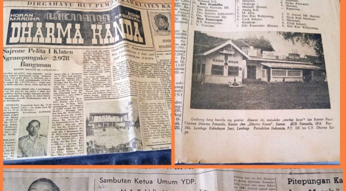 Koran Dharma Kanda, Sisa Sisa Semangat Perjuangan Para Pejuang Melalui Literasi Di Solo